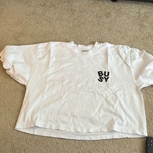 BUSY Limited cropped Tee OS